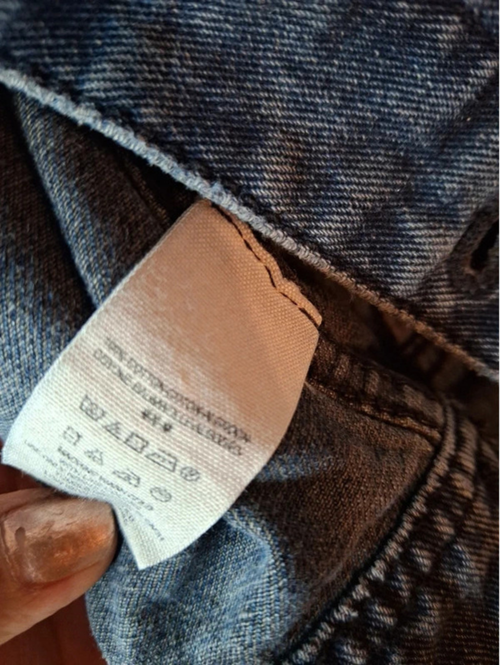 Free People Denim Jacket Hoodie size S - Picture 7 of 9